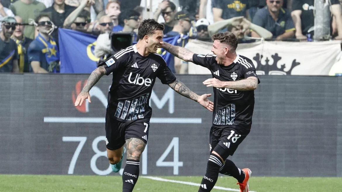 Como Ukir Sejarah Usai Tumbangkan Parma: Lima Kali Menang Beruntun