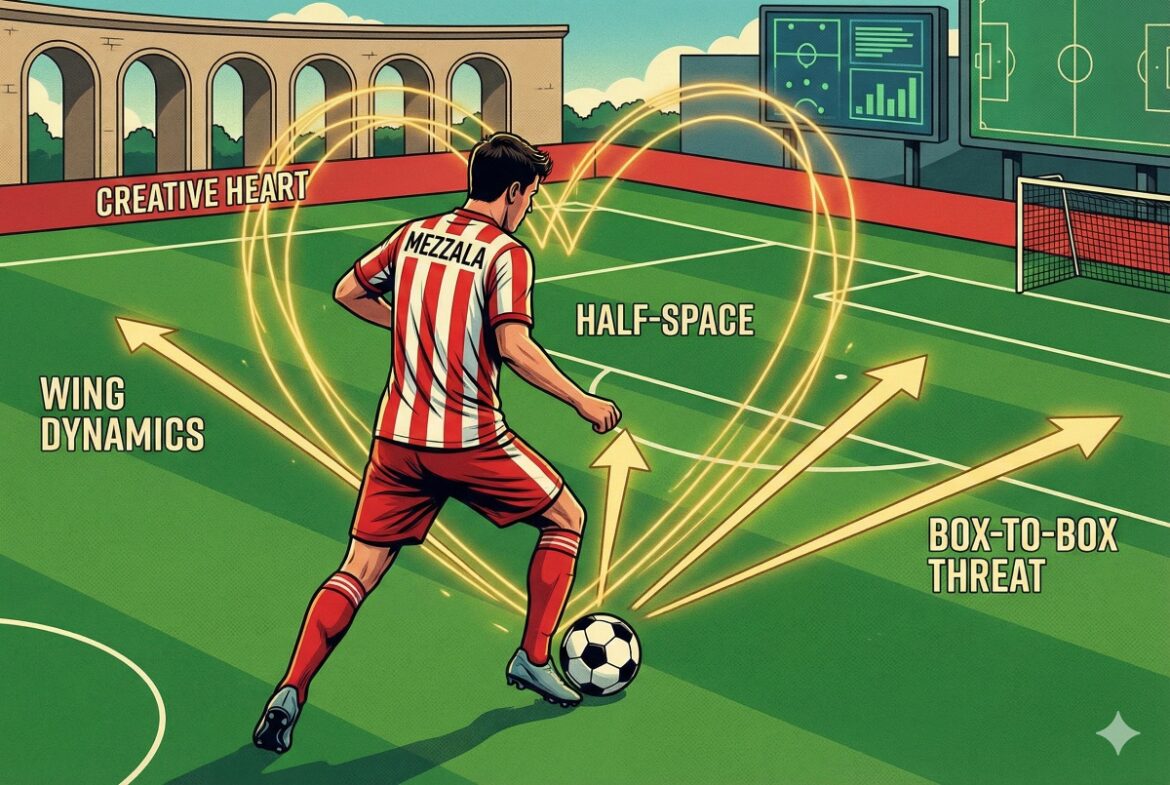 mezzala istilah taktik